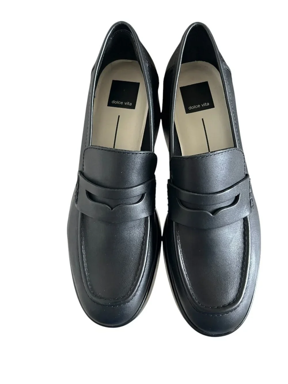 Dolce Vita Yanni Leather Loafer In Black Size 8.5 - Picture 6 of 11